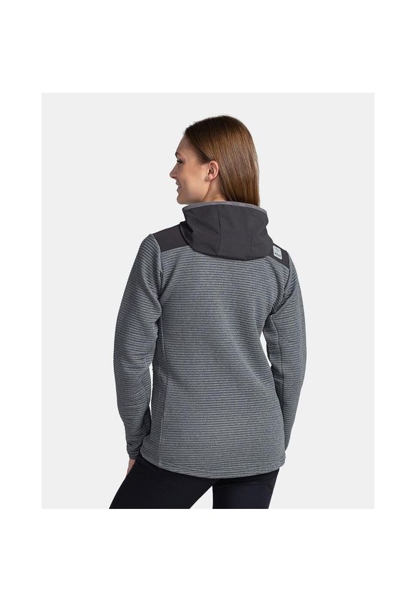 Damski polar Kilpi Tanali. Kolor: szary. Materiał: polar. Sport: fitness, turystyka piesza