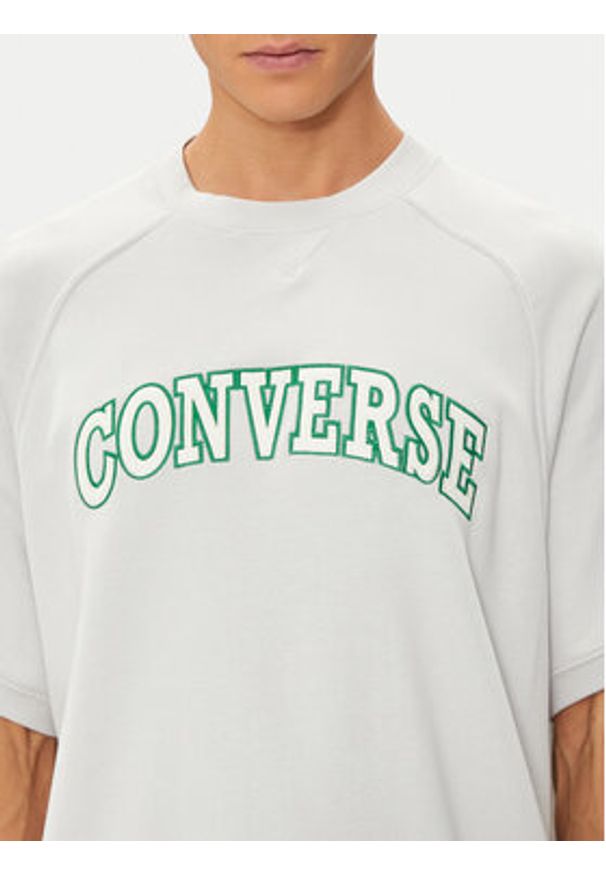 Converse T-Shirt M Retro Chuck Ss Crew 10026428-A03 Biały Regular Fit. Kolor: biały. Materiał: bawełna. Styl: retro