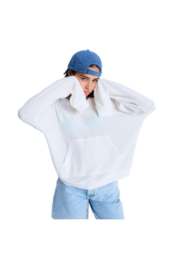 Roxy - Bluza z kapturem dla Kobiety OCEAN DRIVE Biały. Typ kołnierza: kaptur. Kolor: biały. Materiał: poliester, wiskoza, elastan, tkanina