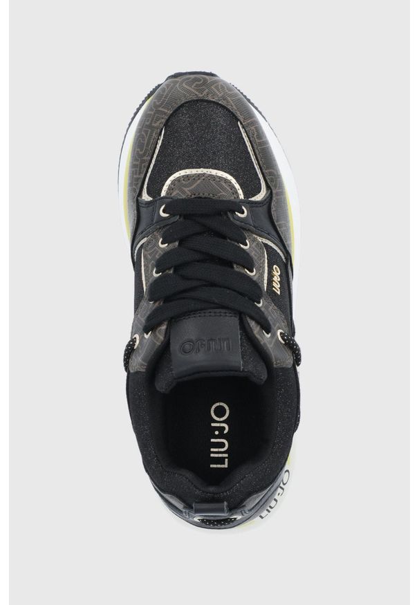 Liu Jo buty Liu Jo Super Maxi Wonder 5 kolor brązowy na platformie. Nosek buta: okrągły. Zapięcie: sznurówki. Kolor: brązowy. Materiał: guma. Obcas: na platformie