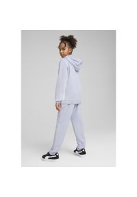 Puma - Młodzieżowy dres z kapturem i metalicznym wykończeniem PUMA Cool Weather Blue. Kolor: niebieski. Materiał: dresówka. Styl: młodzieżowy