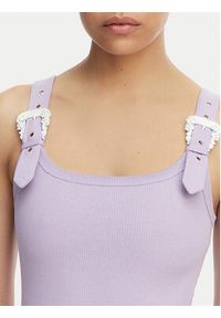 Versace Jeans Sukienka codzienna 80HAO943 J0198 Fioletowy Slim Fit. Okazja: na co dzień. Kolor: fioletowy. Materiał: bawełna. Typ sukienki: proste. Styl: casual #4