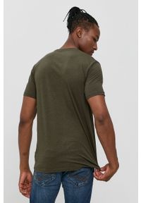 !SOLID - Solid T-shirt męski kolor zielony gładki. Okazja: na co dzień. Kolor: zielony. Materiał: dzianina. Wzór: gładki. Styl: casual #5