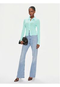 Calvin Klein Jeans Bluzka J20J223095 Niebieski Slim Fit. Kolor: niebieski. Materiał: syntetyk