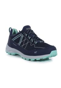 Lady Samaris Lite Low Regatta damskie trekkingowe buty. Okazja: na spacer. Kolor: niebieski. Materiał: poliester #1