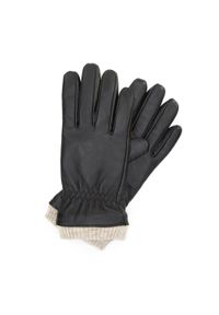 Wittchen - Męskie rękawiczki skórzane ocieplane klasyczne czarne. Kolor: czarny. Materiał: skóra. Sezon: zima. Styl: klasyczny #1