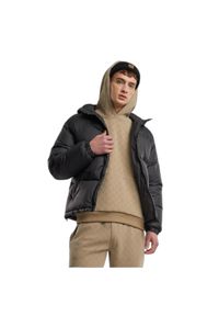 Podstawowa kurtka puchowa z kapturem Urban Classics. Typ kołnierza: kaptur. Kolor: czarny. Materiał: puch. Sezon: zima #1