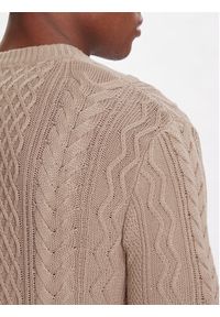 Tommy Jeans Sweter DM0DM22101 Brązowy Regular Fit. Kolor: brązowy. Materiał: bawełna #2