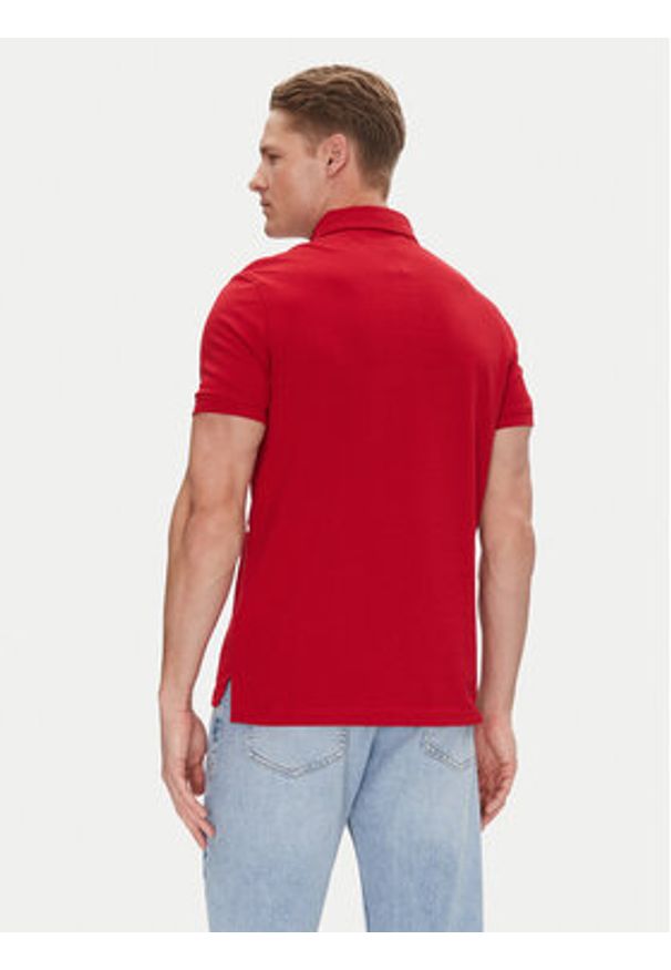 TOMMY HILFIGER - Tommy Hilfiger Polo 1985 MW0MW17770 Czerwony Regular Fit. Typ kołnierza: polo. Kolor: czerwony. Materiał: bawełna