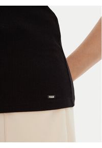 Morgan Top 251-DOUBI Czarny Slim Fit. Kolor: czarny. Materiał: wiskoza #5
