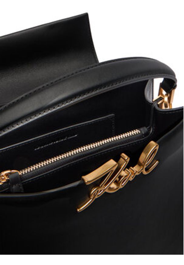 Karl Lagerfeld - KARL LAGERFELD Torebka B1W30058 Czarny. Kolor: czarny. Materiał: skórzane