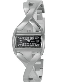 Zegarek Bisset Zegarek damski Bisset BSBD07SRBX03BX CYRKONIE srebrny. Kolor: srebrny #1