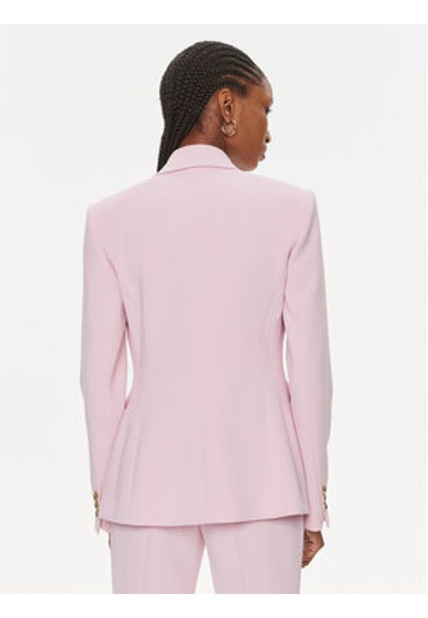 Pinko Marynarka 100180 A14I Różowy Regular Fit. Kolor: różowy. Materiał: syntetyk