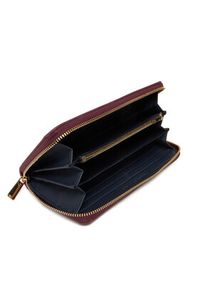 TOMMY HILFIGER - Tommy Hilfiger Duży Portfel Damski Th Icon Lrg Za AW0AW17744 Bordowy. Kolor: czerwony. Materiał: skóra #3