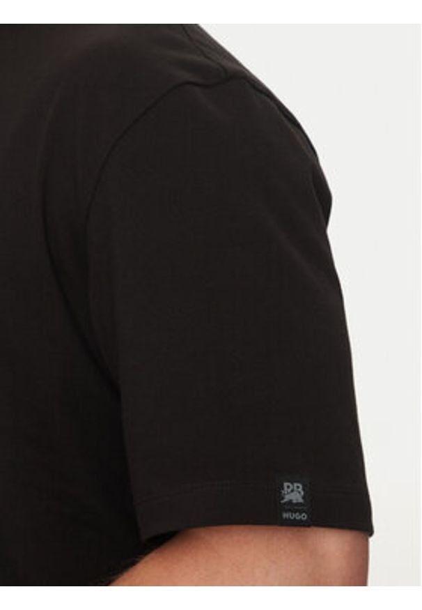 Hugo - HUGO T-Shirt Deckies_RB 50542766 Czarny Regular Fit. Kolor: czarny. Materiał: bawełna
