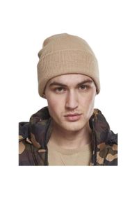 FLEXFIT - Czapka Ciężkiej Grubości Długa. Kolor: beżowy
