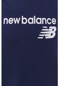 New Balance Bluza WT03811PGM damska kolor granatowy z nadrukiem. Kolor: niebieski. Wzór: nadruk #5