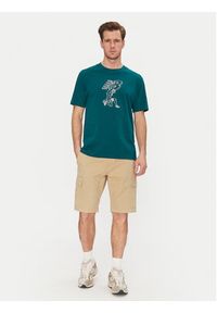 New Balance T-Shirt MT51978 Zielony Relaxed Fit. Kolor: zielony. Materiał: bawełna