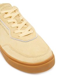TOMMY HILFIGER - Tommy Hilfiger Sneakersy Casual FW0FW08898 Żółty. Okazja: na co dzień. Kolor: żółty. Materiał: skóra, zamsz #4