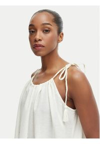 Iconique Sukienka letnia Ava IC26-017 Écru Relaxed Fit. Kolor: kremowy. Materiał: bawełna. Sezon: lato #5