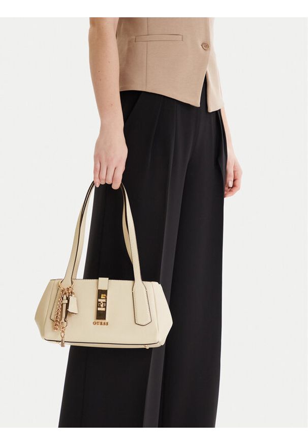 Guess Torebka Brooke HWBG98 97080 Écru. Kolor: kremowy. Materiał: skórzane