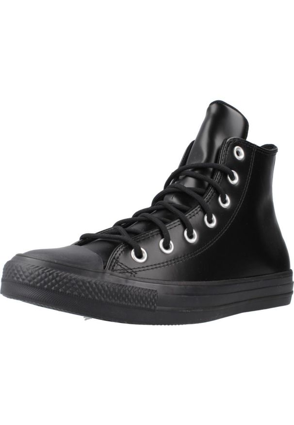 Converse - Buty CONVERSE CHUCK TAYLOR ALL STAR LEATHER Czarny. Kolor: czarny. Materiał: tkanina, skóra