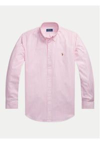 Polo Ralph Lauren Koszula 710886462002 Różowy Custom Fit. Typ kołnierza: polo. Kolor: różowy. Materiał: bawełna