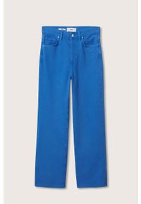 mango - Mango jeansy Nora damskie high waist. Stan: podwyższony. Kolor: niebieski #2