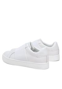Calvin Klein Jeans Sneakersy Classic Cupsole Elastic YM0YM00571 Biały. Kolor: biały. Materiał: skóra