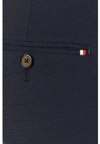Tommy Hilfiger Tailored - Spodnie. Okazja: na co dzień. Kolor: niebieski. Materiał: wełna, bawełna, materiał, wiskoza, tkanina, poliester. Wzór: gładki. Styl: casual #2
