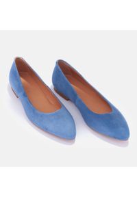 Marco Shoes Lekkie baleriny niebieskie. Kolor: niebieski #7