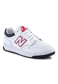 Buty New Balance M BB480LWG białe. Kolor: biały. Materiał: guma, skóra. Szerokość cholewki: normalna #1