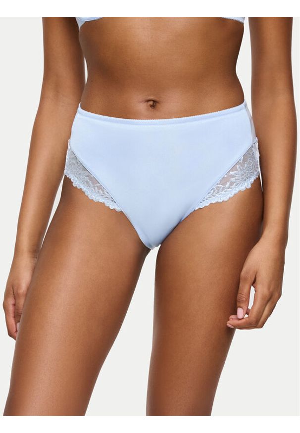 Triumph Figi klasyczne z wysokim stanem Ladyform Soft Maxi 10210671 Błękitny. Stan: podwyższony. Kolor: niebieski. Materiał: syntetyk