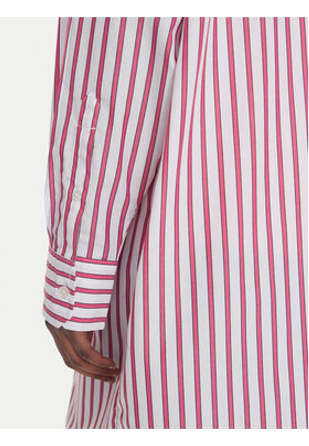 Tommy Jeans Sukienka koszulowa DW0DW21122 Różowy Relaxed Fit. Kolor: różowy. Materiał: bawełna. Typ sukienki: koszulowe