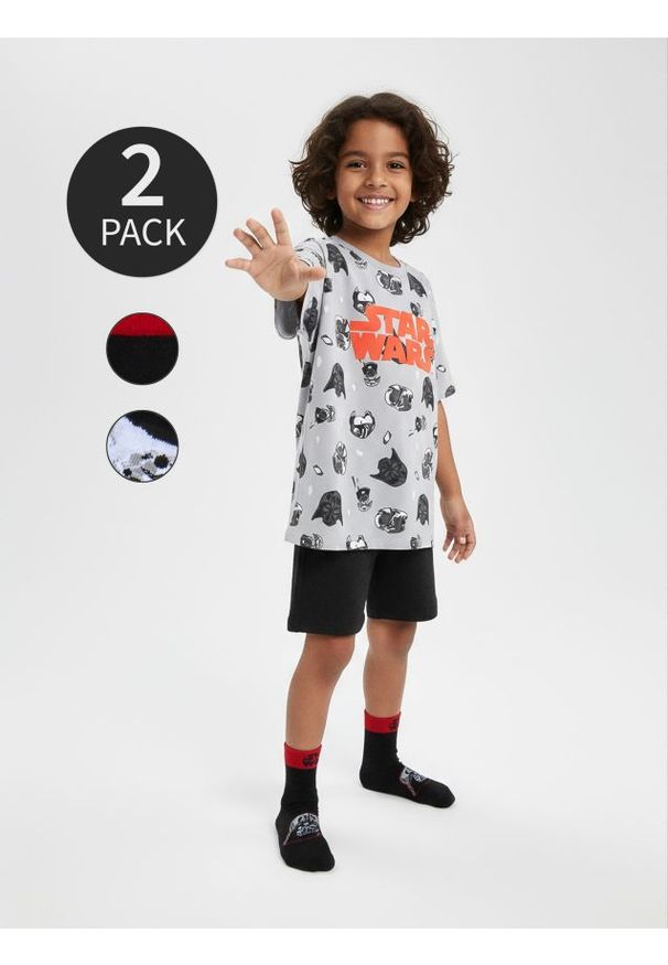 Sinsay - Skarpetki 2 pack Star Wars - wielobarwny. Wzór: motyw z bajki