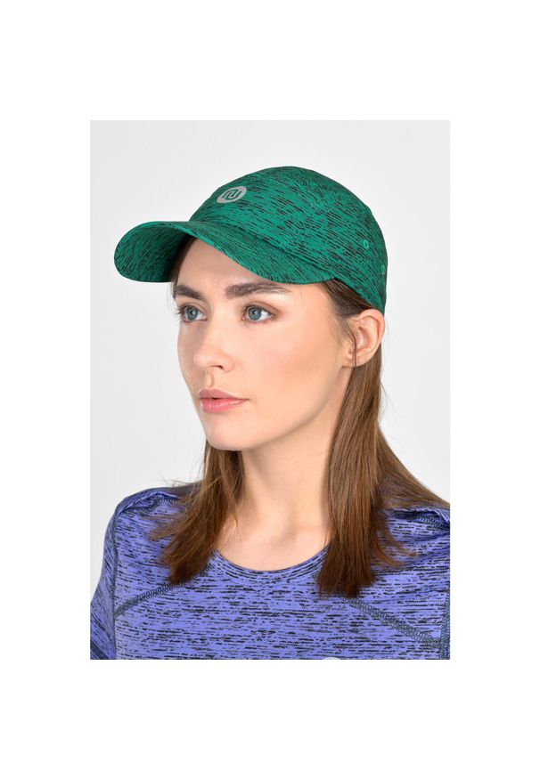 NESSI SPORTSWEAR - Czapka z daszkiem do biegania Unisex Nessi Sportswear. Kolor: zielony. Styl: sportowy