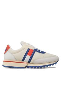Tommy Jeans Sneakersy Tjm Runner Translucent EM0EM01219 Beżowy. Kolor: beżowy. Materiał: materiał #1