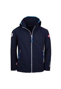 TROLLKIDS - Kurtka Trollkids Kvalvika Softshell Dzieci Czarna. Kolor: niebieski. Materiał: elastan, poliamid. Styl: sportowy #1