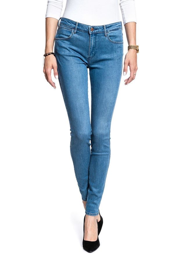 Wrangler - WRANGLER SKINNY DAMSKIE SPODNIE JEANSOWE SOFT WORN W28KJE12P 112128280
