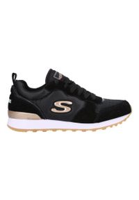 skechers - Buty na co dzień damskie SKECHERS RETROS OG 85 skóra. Okazja: na co dzień. Kolor: czarny. Materiał: skóra, zamsz