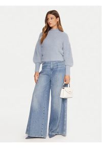 Guess Sweter W4BR25 Z3BH0 Niebieski Regular Fit. Kolor: niebieski. Materiał: syntetyk #5