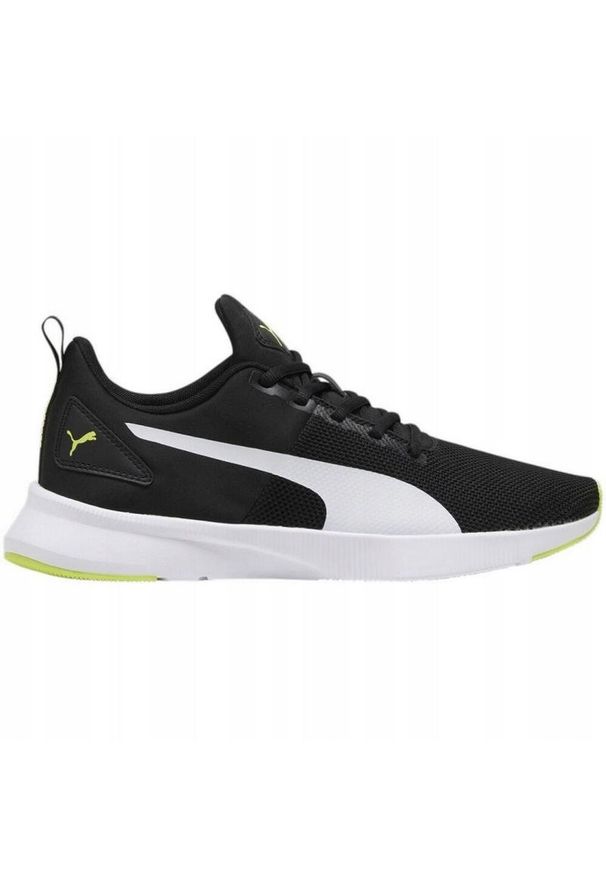 Puma - Męskie Buty Do Biegania Flyer Runner. Kolor: czarny, biały, wielokolorowy. Sport: turystyka piesza
