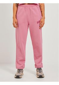 JJXX Spodnie dresowe 12244364 Różowy Relaxed Fit. Kolor: różowy. Materiał: bawełna