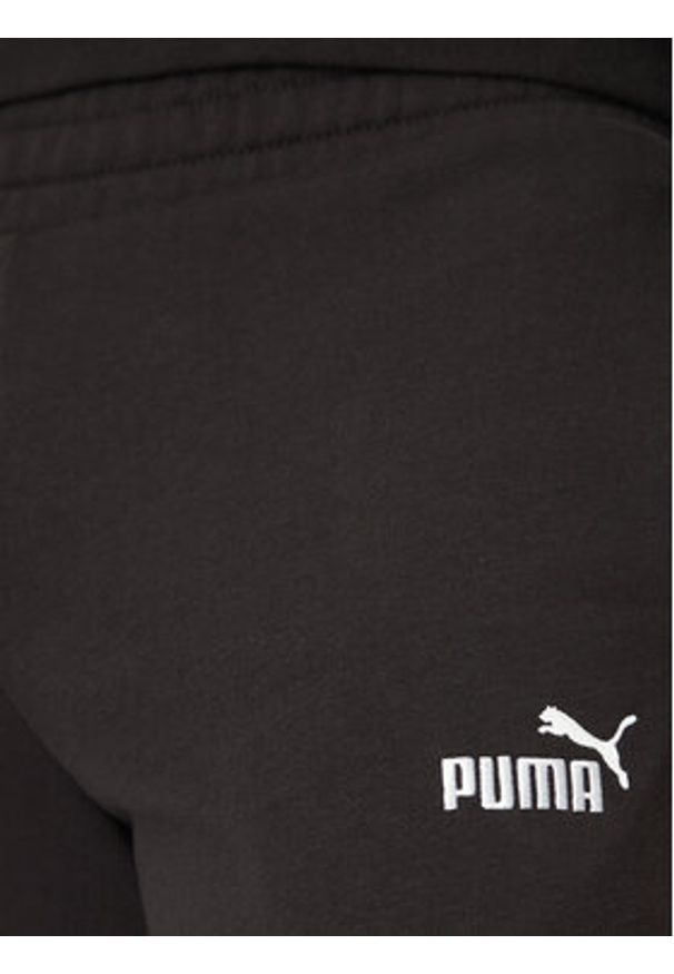 Puma Spodnie dresowe Ess No. 1 Logo 682608 Czarny Regular Fit. Kolor: czarny. Materiał: bawełna, syntetyk