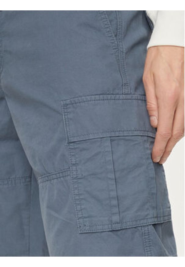 Jack & Jones - Jack&Jones Szorty materiałowe Jpstcole 12253222 Niebieski Loose Fit. Kolor: niebieski. Materiał: bawełna