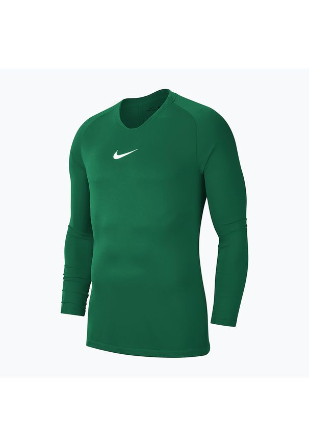 Longsleeve termoaktywny dziecięcy Nike Dri-FIT Park First Layer. Kolor: zielony. Długość rękawa: długi rękaw