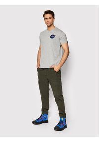 Alpha Industries T-Shirt Space Shuttle 176507 Szary Regular Fit. Kolor: szary. Materiał: bawełna #5