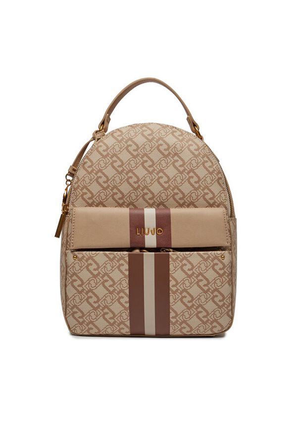 Liu Jo Plecak Ecs M Backpack AXX031 E0538 Beżowy. Kolor: beżowy. Materiał: skóra