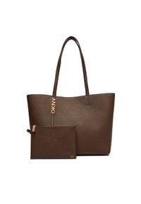 DKNY Torebka R52AKG54 Brązowy. Kolor: brązowy. Materiał: skórzane