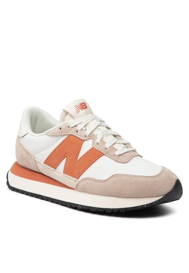 Sneakersy New Balance MS237RB Beżowy. Kolor: beżowy. Materiał: materiał